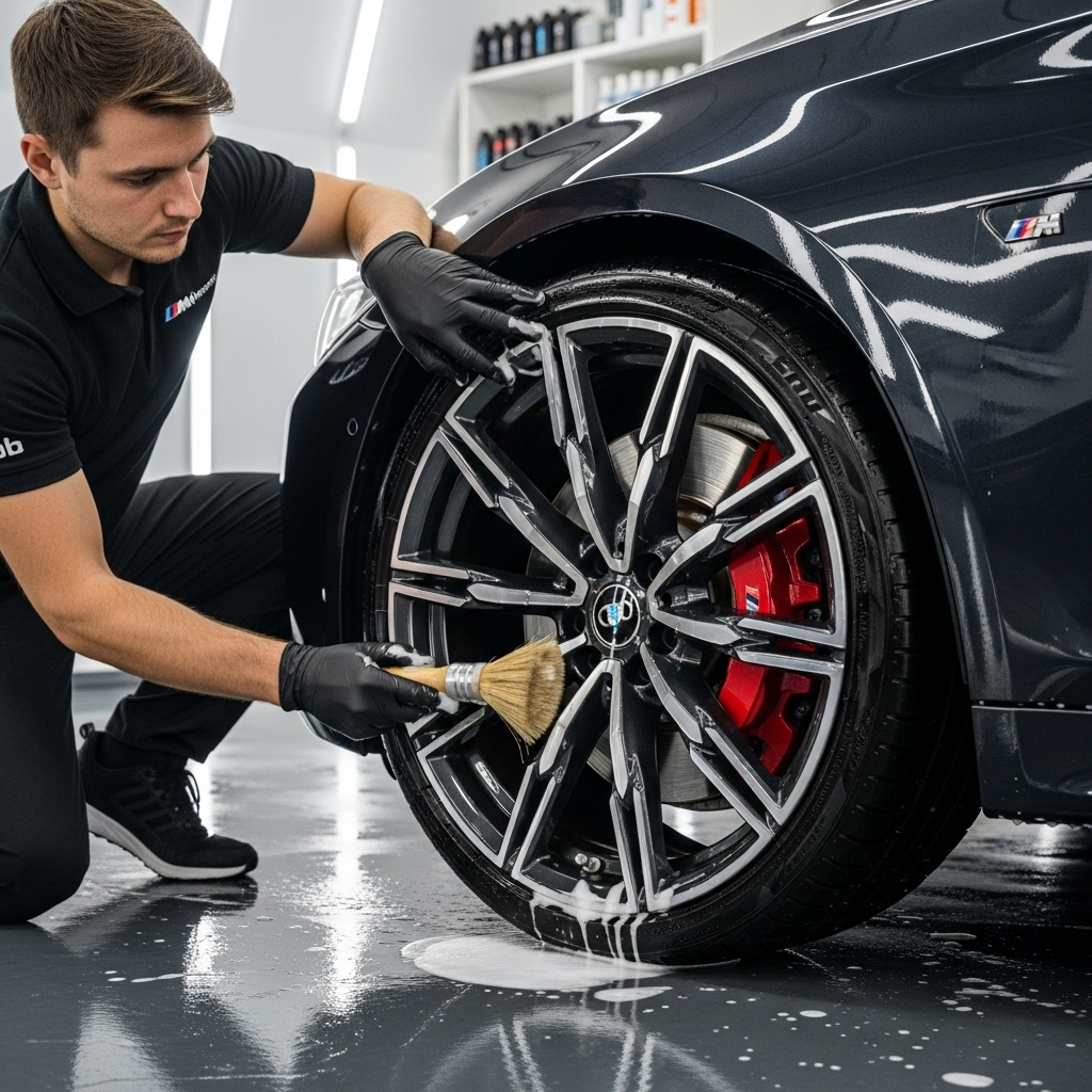 Wheel cleaning